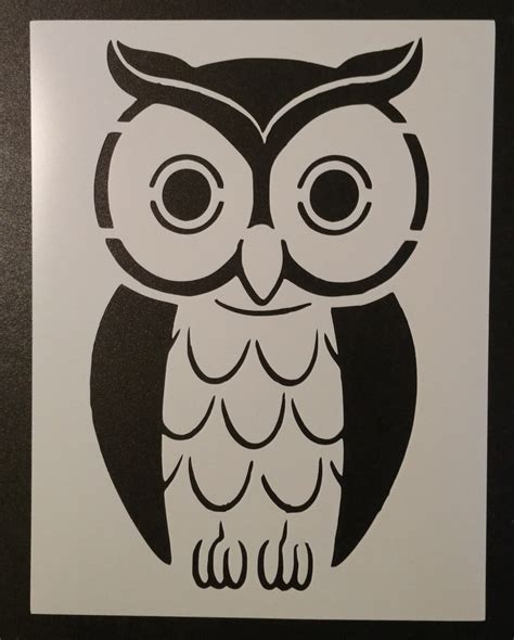 Owl Stencil Template